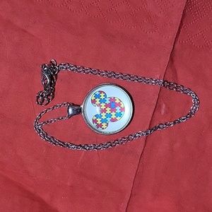 MICKEY MOUSE AUTISM NECKLACE
